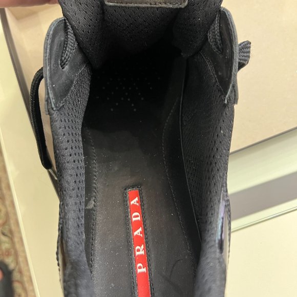 Prada Leather Americas Cup Original Men's Casual Shoes! - Picture 3 of 16